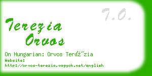 terezia orvos business card